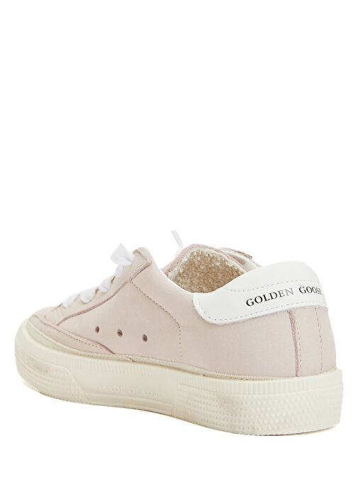 May Pudra Kız Çocuk Deri Sneaker - Görsel 4