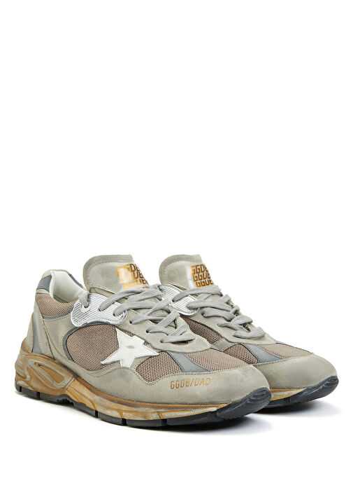 Dad Kahverengi Silver Erkek Deri Sneaker - Görsel 3