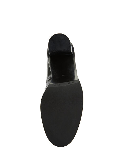 Siyah Kadın Metalik Rugan Ayakkabı - Görsel 6