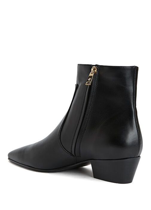Siyah Kadın Deri Bot - Görsel 4