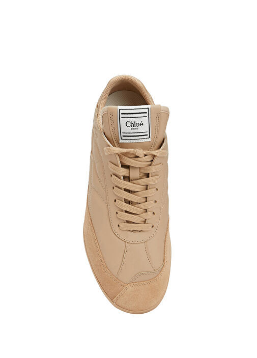 Kick Bej Kadın Deri Sneaker - Görsel 5