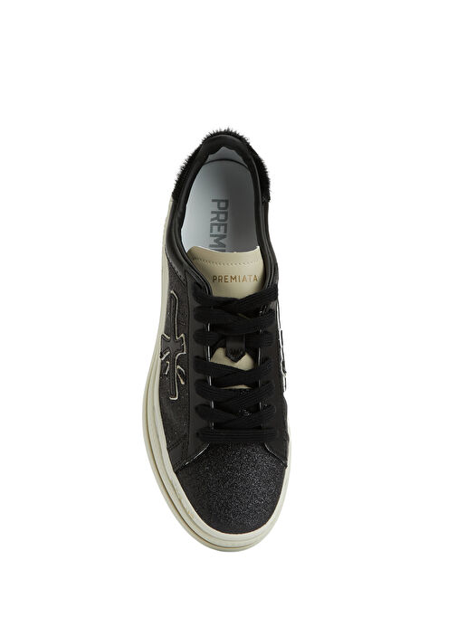 Claudia Siyah Beyaz Kadın Sneaker - Görsel 5