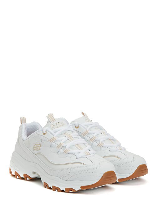 D'lites Beyaz Kadın Deri Sneaker - Görsel 3