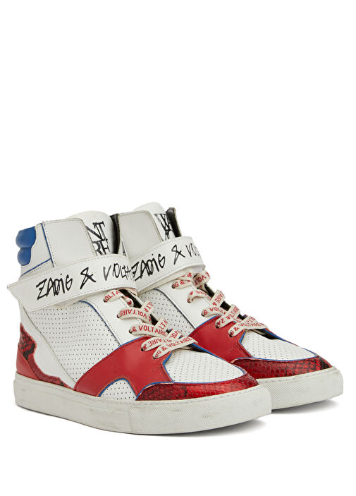 Beyaz Erkek Deri Sneaker - Görsel 3