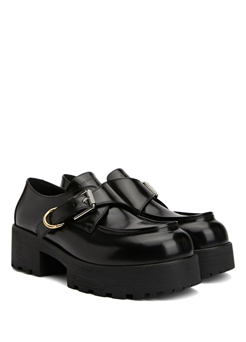 Siyah Kadın Deri Loafer - Görsel 3