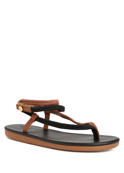 Ormi Siyah Taba Kadın Sandalet - Görsel 4