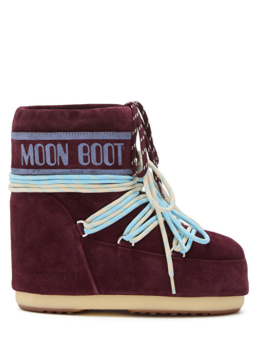 Moon Boot Moon Boot Icon Low Bordo Süet Kadın Kar Botu Beymen'de! Bordo - 2. görsel
