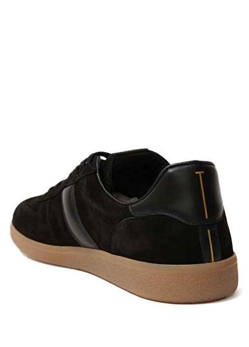 Siyah Erkek Süet Sneaker - Görsel 4