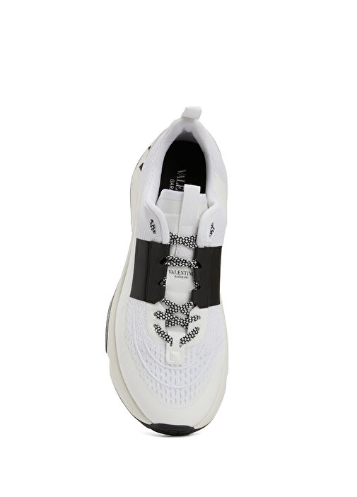 True Act Siyah Beyaz Erkek Deri Sneaker - Görsel 5