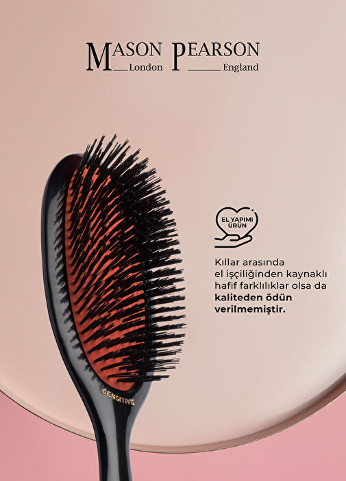 Mason Pearson SB3 ダークルビー ヘアブラシ Mason Pearson - Mason Pearson Handy Sensitive SB3 Dark Hair Brush