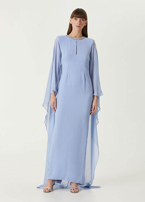Roland Mouret - Blue Maxi Silk Dress