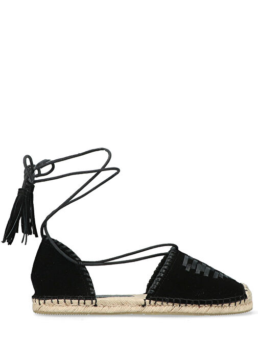 Celsi Siyah Kadın Süet Espadril - Görsel 2