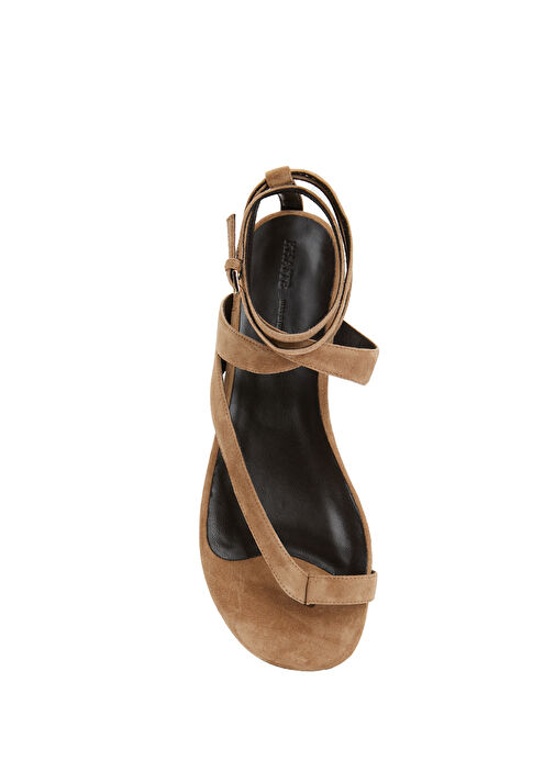 Aimee Taupe Kadın Süet Terlik - Görsel 5