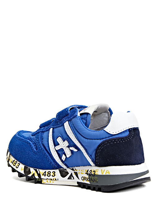 Mavi Erkek Çocuk Deri Sneaker - Görsel 4