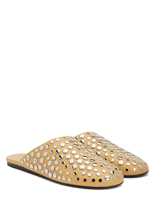 Silver Troklu Kadın Deri Terlik - Görsel 3