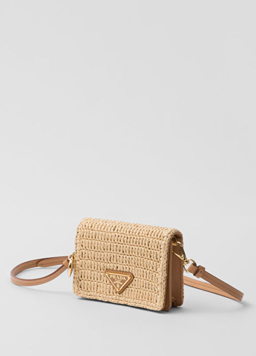 PRADA*Woven fabric card holder with shoulder strap*送込 Prada - Woven Fabric Card Holder with Shoulder Strap