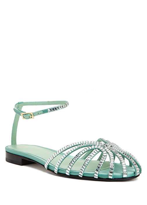 Alevi Alevi Turkuaz Geometrik Bantlı Babet Beymen'de! Turkuaz - 3. görsel