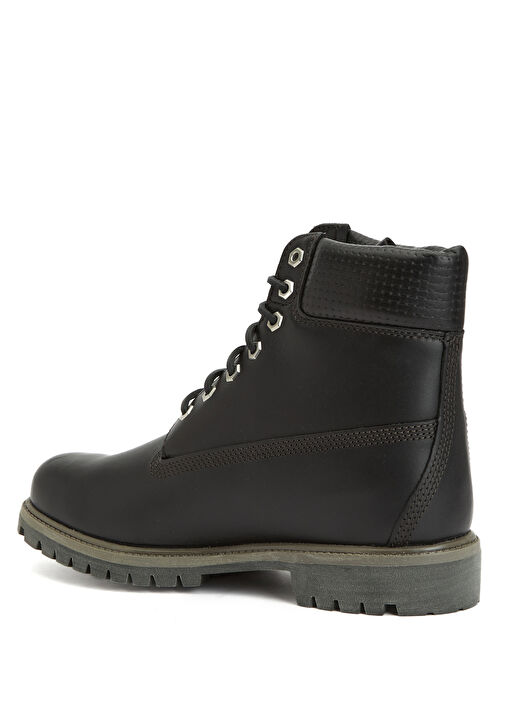 Siyah Premium 6 Inch Siyah Erkek Deri Bot - Görsel 4