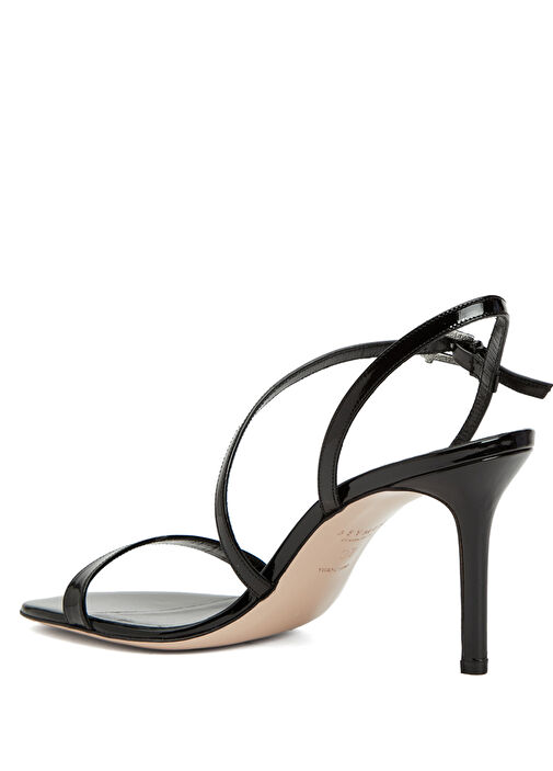 Siyah Kadın Rugan Sandalet - Görsel 4