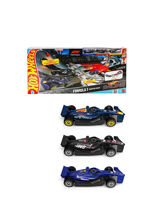 Hot Wheels - F1 Hero Yarış Pisti ve Oyuncak Araba JDY16 - Çok Renkli