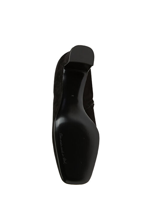 Siyah Logo Detaylı Kadın Süet Bot - Görsel 6