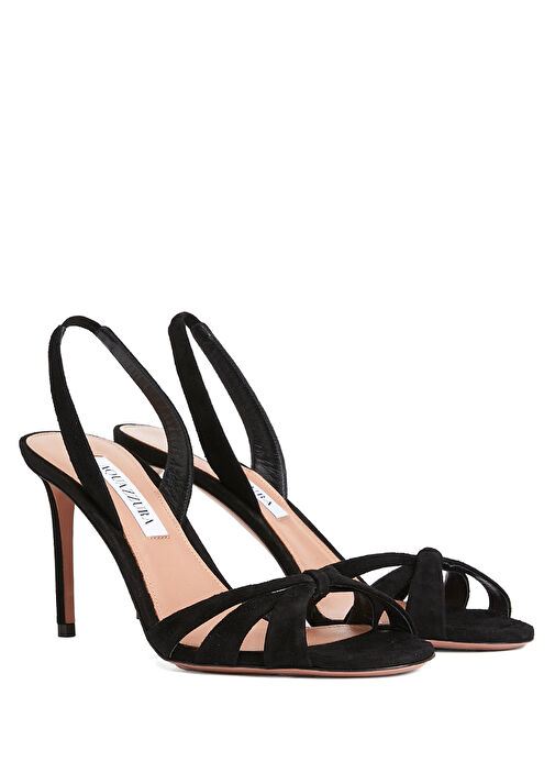 Tati Siyah Kadın Süet Sandalet - Görsel 3