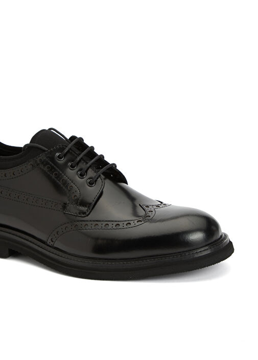 Siyah Erkek Deri Ayakkabı - Görsel 7