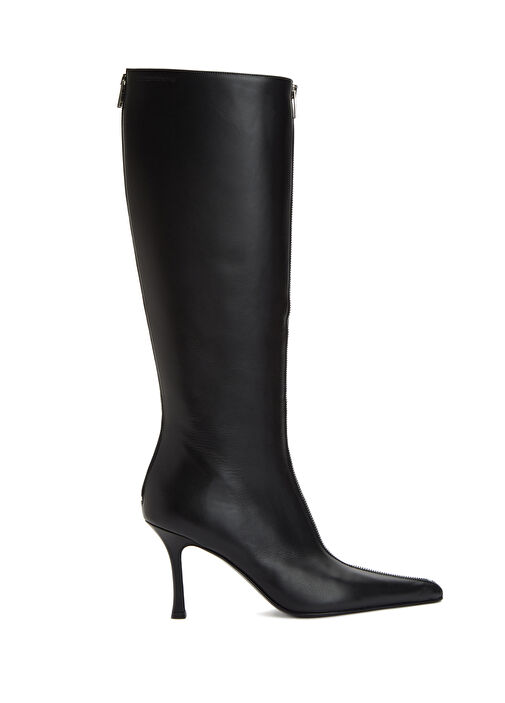 Vera Tube Siyah Kadın Deri Çizme - Görsel 2
