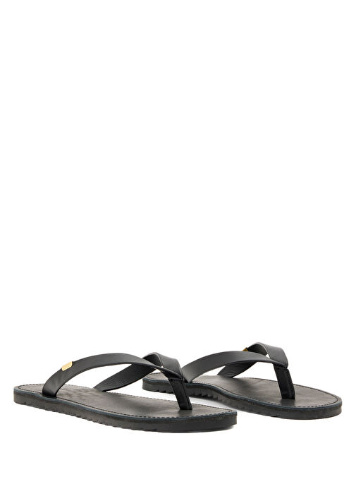 Sydney Siyah Kadın Deri Terlik - Görsel 3