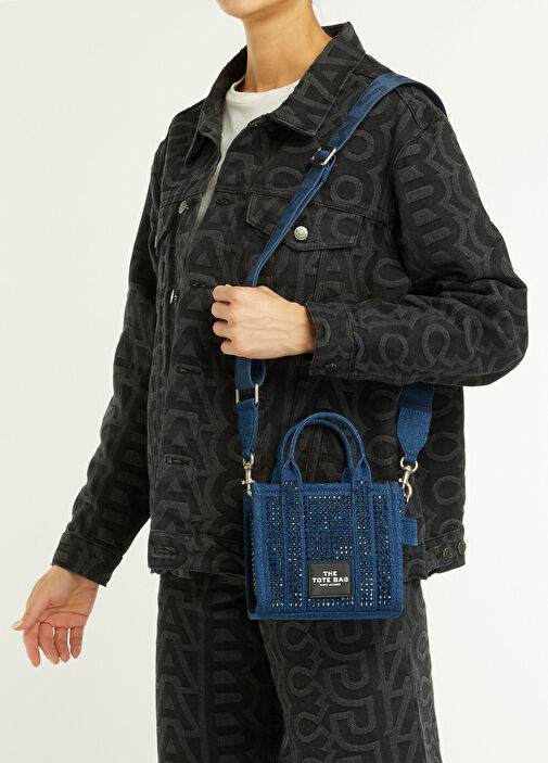 Marc Jacobs - The Crystal Denim Kadın Çanta - Lacivert