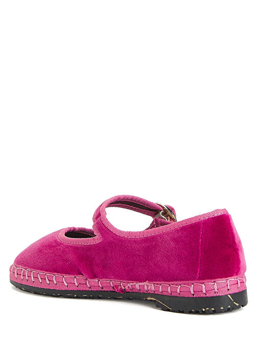 Frances Pembe Kız Çocuk Kadife Babet - Görsel 4