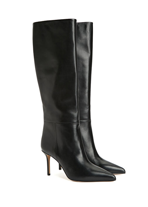 Siyah Kadın Deri Çizme - Görsel 3