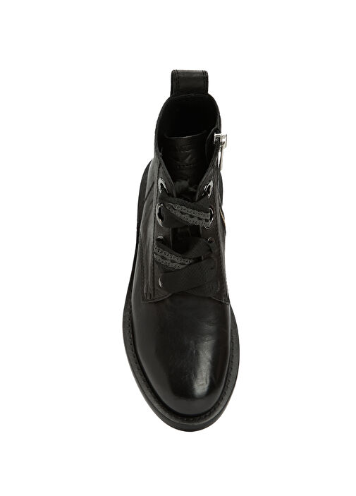 Roma Siyah Kadın Deri Bot - Görsel 5