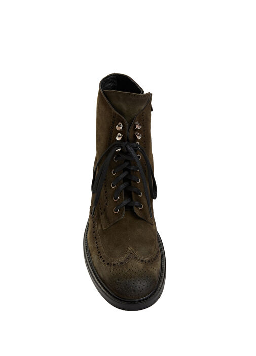 Haki Erkek Deri Bot - Görsel 5
