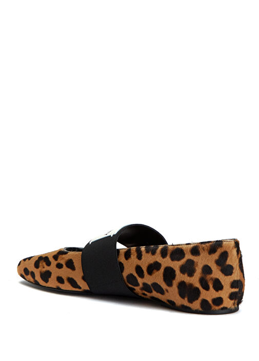 Givenchy Givenchy Leopar Desenli Deri Babet Loafer | Beymen Leopar - 4. görsel