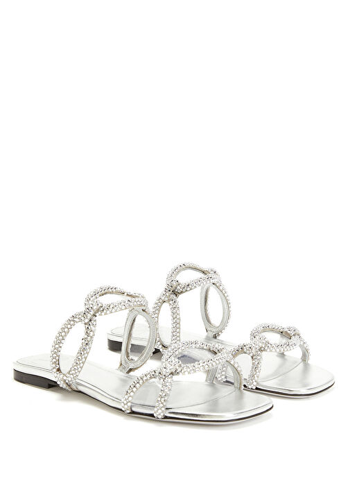 Chain 1967 Silver Kadın Terlik - Görsel 3