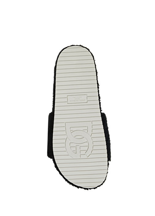 Siyah Dokulu Logo Detaylı Erkek Terlik - Görsel 6