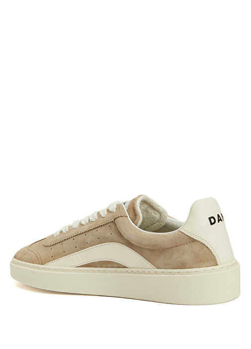 Bej Erkek Deri Sneaker - Görsel 4