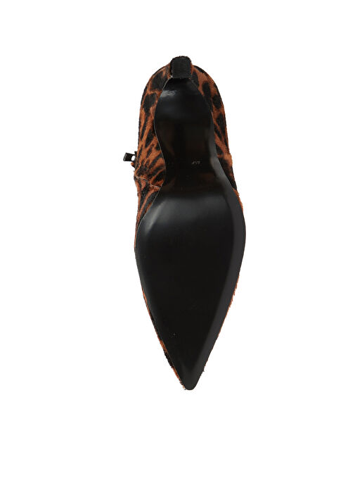 Leopar Desenli Kadın Deri Bot - Görsel 6