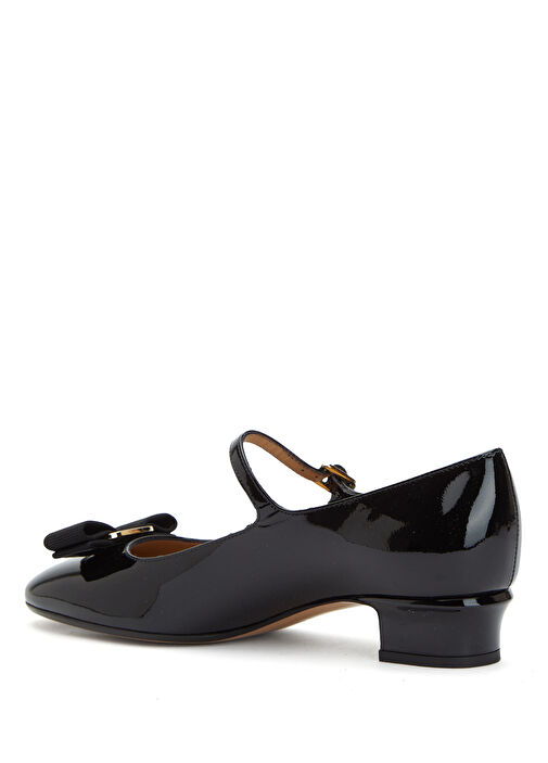 Vally Siyah Deri Topuklu Ayakkabı - Görsel 4