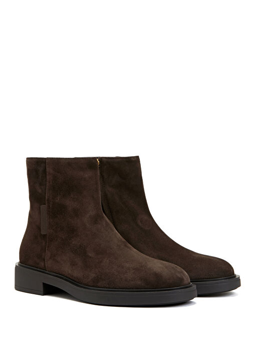 Koyu Kahverengi Kadın Süet Bot - Görsel 3