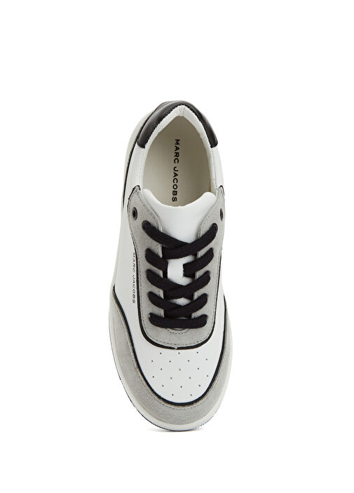 Beyaz Erkek Çocuk Deri Sneaker - Görsel 5