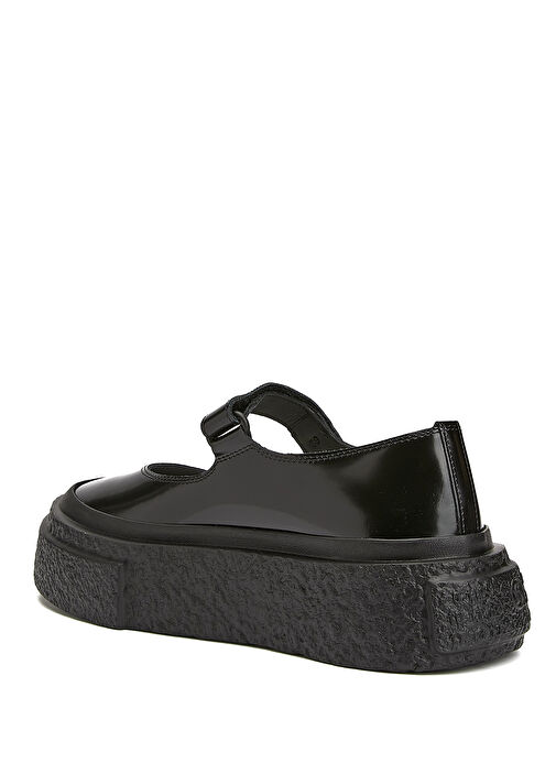 Siyah Kadın Deri Babet - Görsel 4