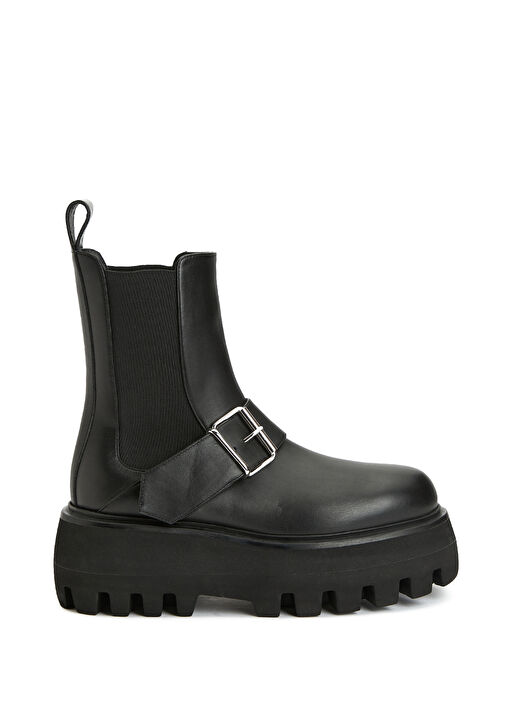 Siyah Kadın Deri Bot - Görsel 2