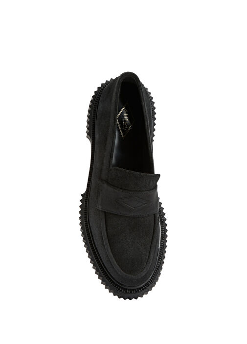 Adieu Siyah Adieu Deri Erkek Loafer