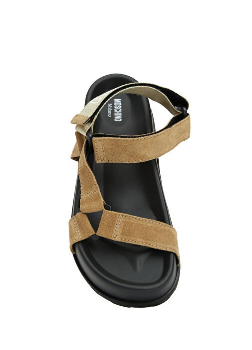 Bej Kadın Deri Sandalet - Görsel 5