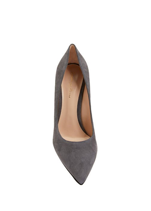 Gianvito Antrasit Süet Topuklu Ayakkabı - Görsel 5