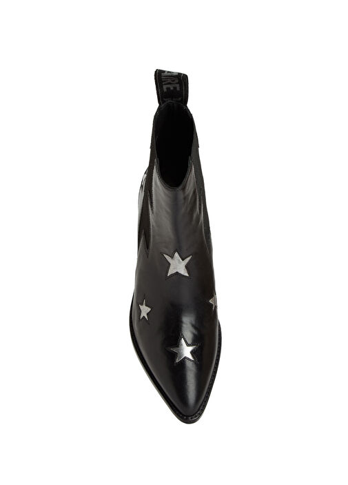 Siyah Kadın Deri Bot - Görsel 5