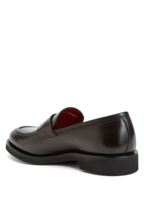 Koyu Kahverengi Erkek Deri Loafer - Görsel 4