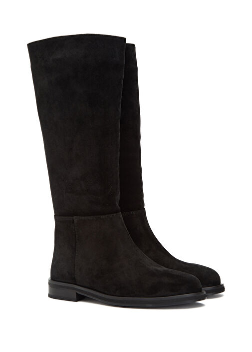 Siyah Kadın Süet Çizme - Görsel 3